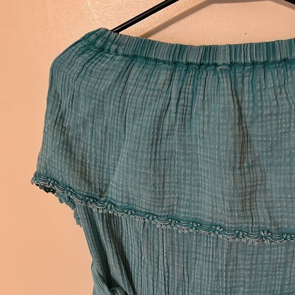 Daily Practice Anthropologie Kona Strapless Dress light blue size XS - Picture 4 of 9